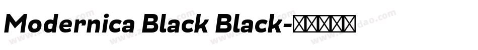 Modernica Black Black字体转换